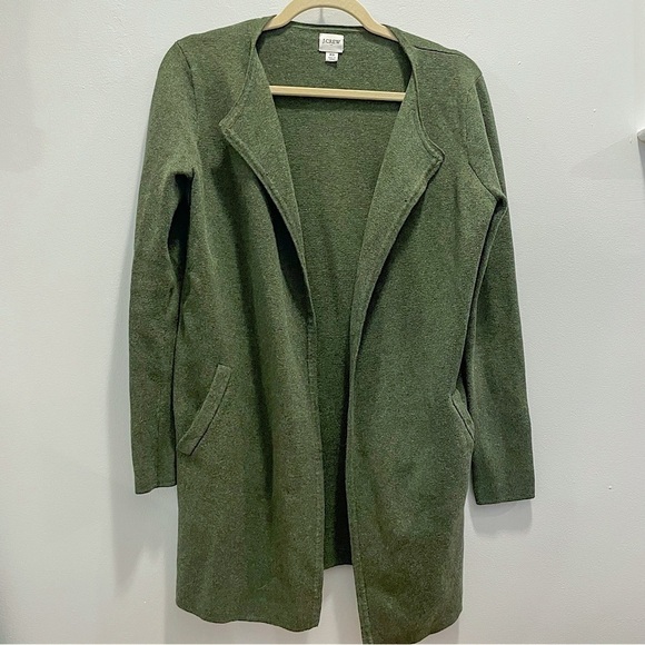 J. Crew Factory Sweaters - J. Crew Factory Women’s green sweater blazer, size XS